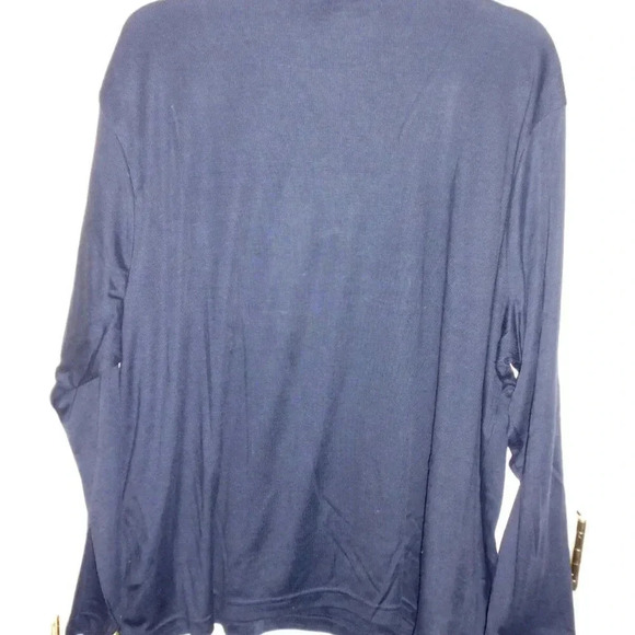 Glenover Dark Navy Blue Colored Ribbed Shirt - Picture 3 of 3